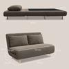 Sofa Bed, Guest Bed, 3-Way Adjustable Backrest, Corduroy Look, up to 120 kg, 141 x 90 x 81 cm, Dark Brown