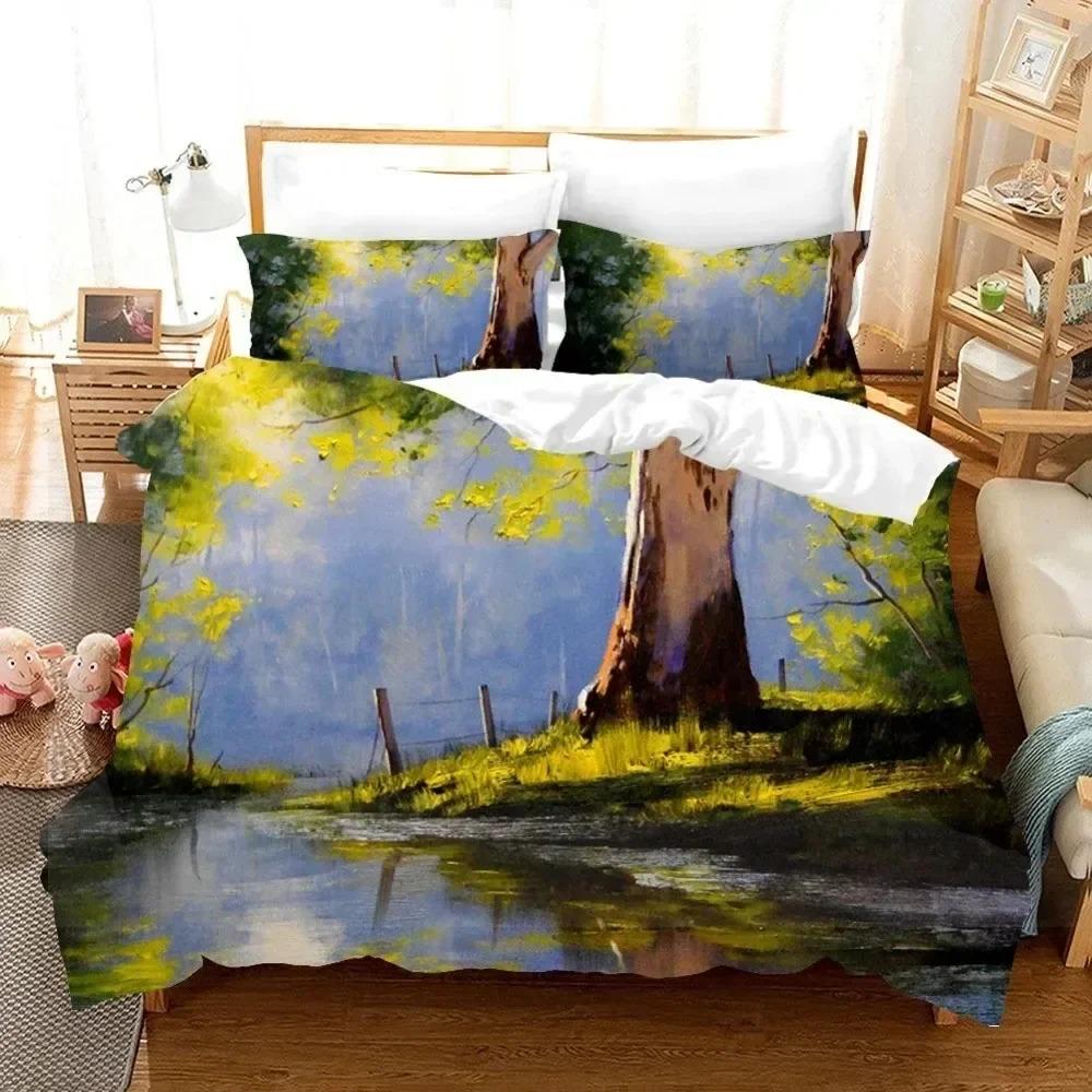 

Comforter Oil Painting Van Gogh Star Sky Bedding Set Boys Girls Twin Queen Size Bed Kids Adult Home Textileextile Comforter (quilt)-EU Single(135*200cm)3pcs
