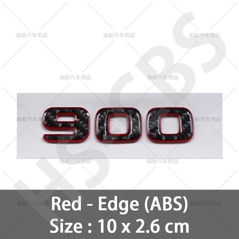 Carbon Fiber Car Stickers 700 800 900 Car Rear Trunk Emblem Badge Car Styling For Brabus Tailgate Decal Sticker Accessories