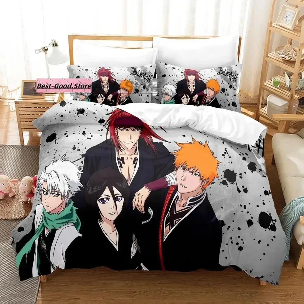 Bleach Kuchiki Rukia Bettwäsche Set Einzelbett Twin Full Queen King Size Bettset Aldult Kind Schlafzimmer Bettbezug Sets 3D Druck Anime 2022