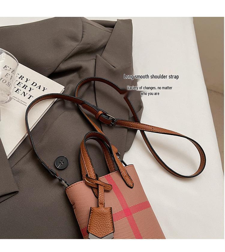 2024 Women's Fashion Soft Leather Mini Crossbody Phone Bag – Lightweight, Trendy Autumn/winter Handbag