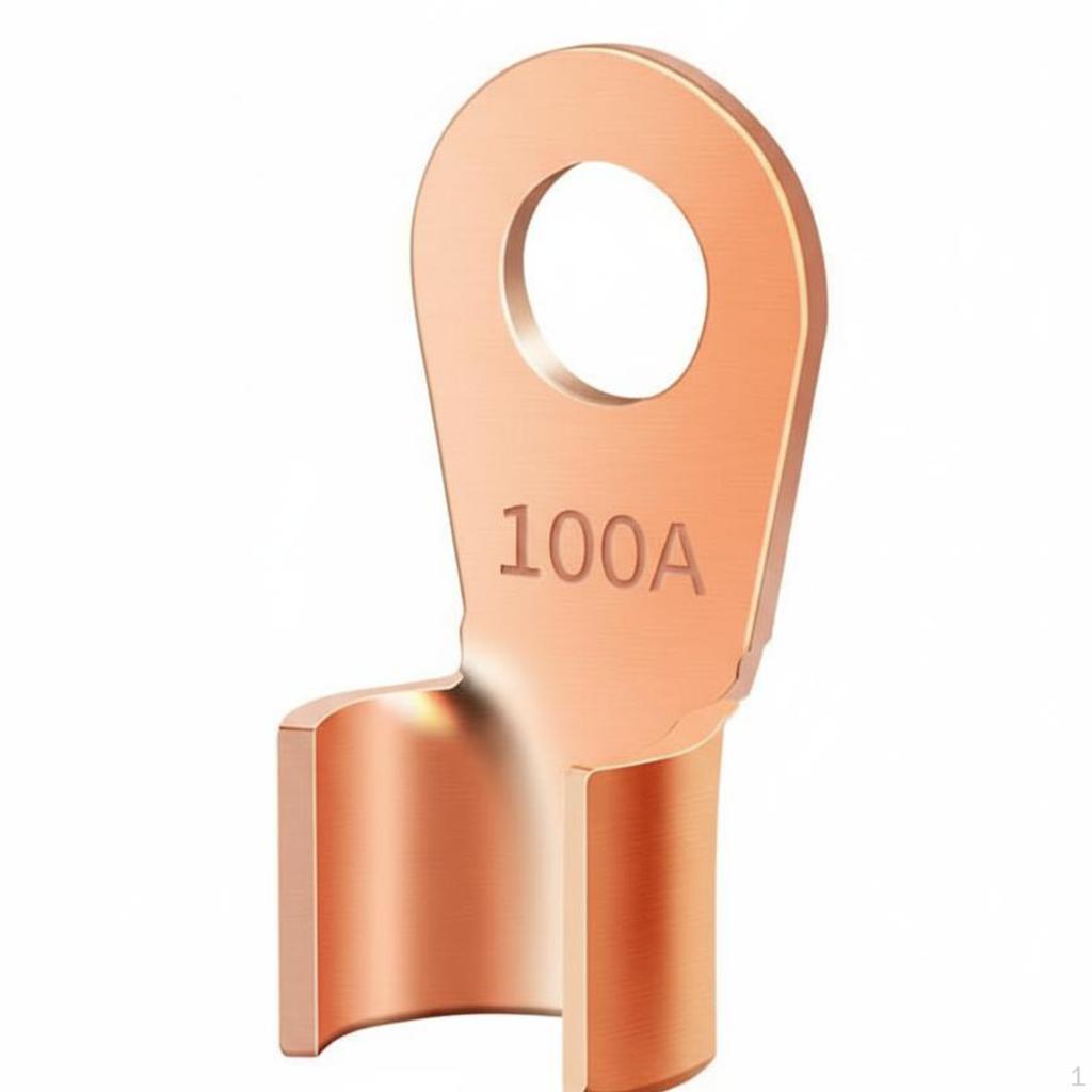 Copper OT OpenEnd Terminal, Thickened Crimp Lug, High Conductivity, sturdy Duty 5A 50pcs