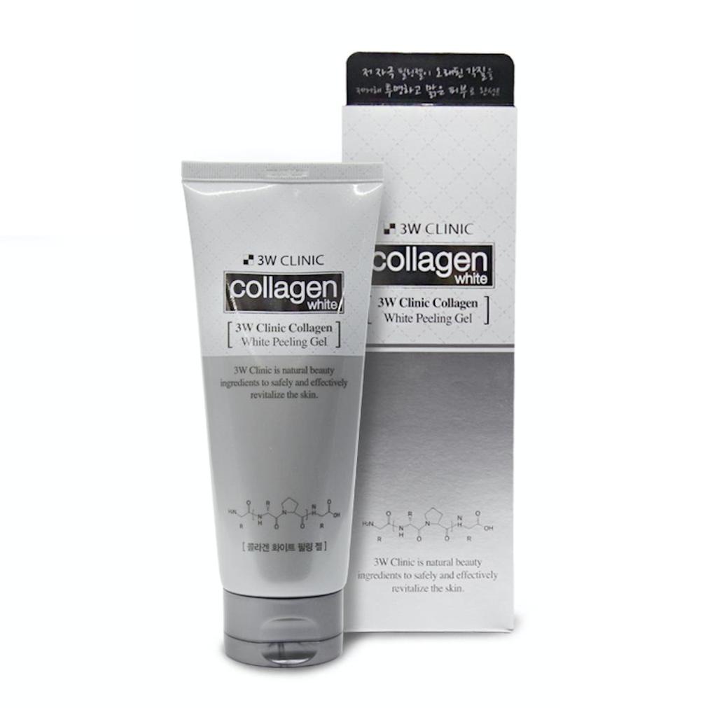 3w Clinic Gel Exfoliante Blanco de Colágeno 180ml (3 Opciones)