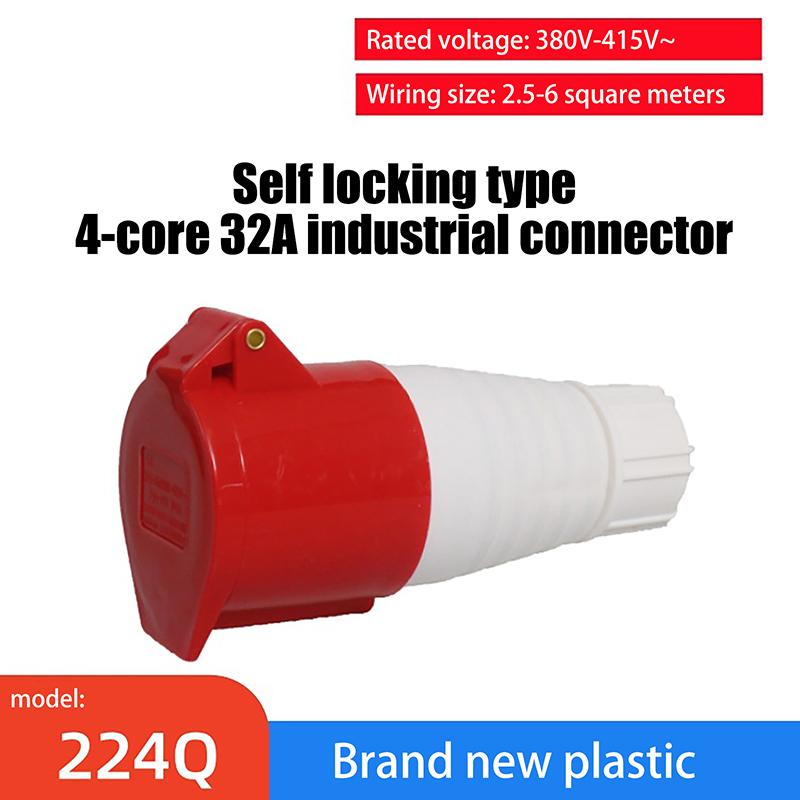 1 Piece 3Pin 4Pin 5Pin Industrial Plug And Socket Waterproof Connector 16A/32A Electrical Connection Wall Mount Socket