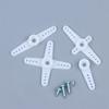 5 Sets Sg90 9G Servo Horn Arms Kit, Plastic Servo Replacement Horn With Mounting Screws For Sg90 Rc Servo Motor