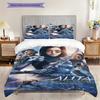 Future Warrior Alitas Battle Bedding (1 * duvet cover + 2 * pillowcase, without core) 2D Flat Soft and comfortable Duvet cover and pillowcase