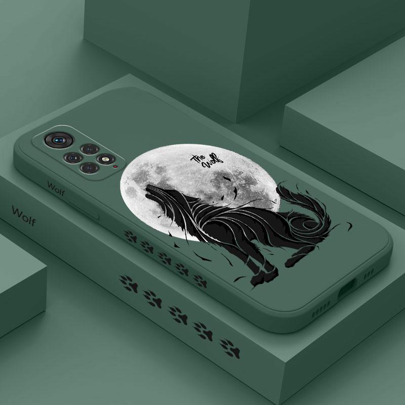 Moon Lone Wolf Phone Case For Xiaomi Redmi Note 15 Pro Plus 4G 5G Silicone Cover