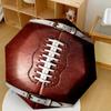 American Football Exploding On A Field With Smoke And Fire Automatic Umbrella With Folding Feature Compact Durable 8 Rib Design Foldable Design