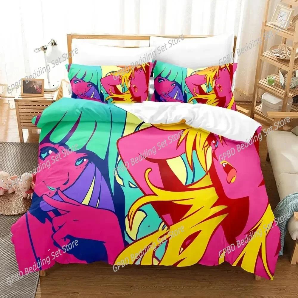 Anime Panty Stocking Garterbelt Bedding Set Duvet Cover Bed Set Quilt Cover Pillowcase Comforter king Queen Size Boys Adult