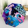 K-POP Demon Hunters: Cute Character Sticker SetUmbrella with Cute Design,Portable 3-Fold Compact Umbrella for Men&Women,Valentine's Day Moth
