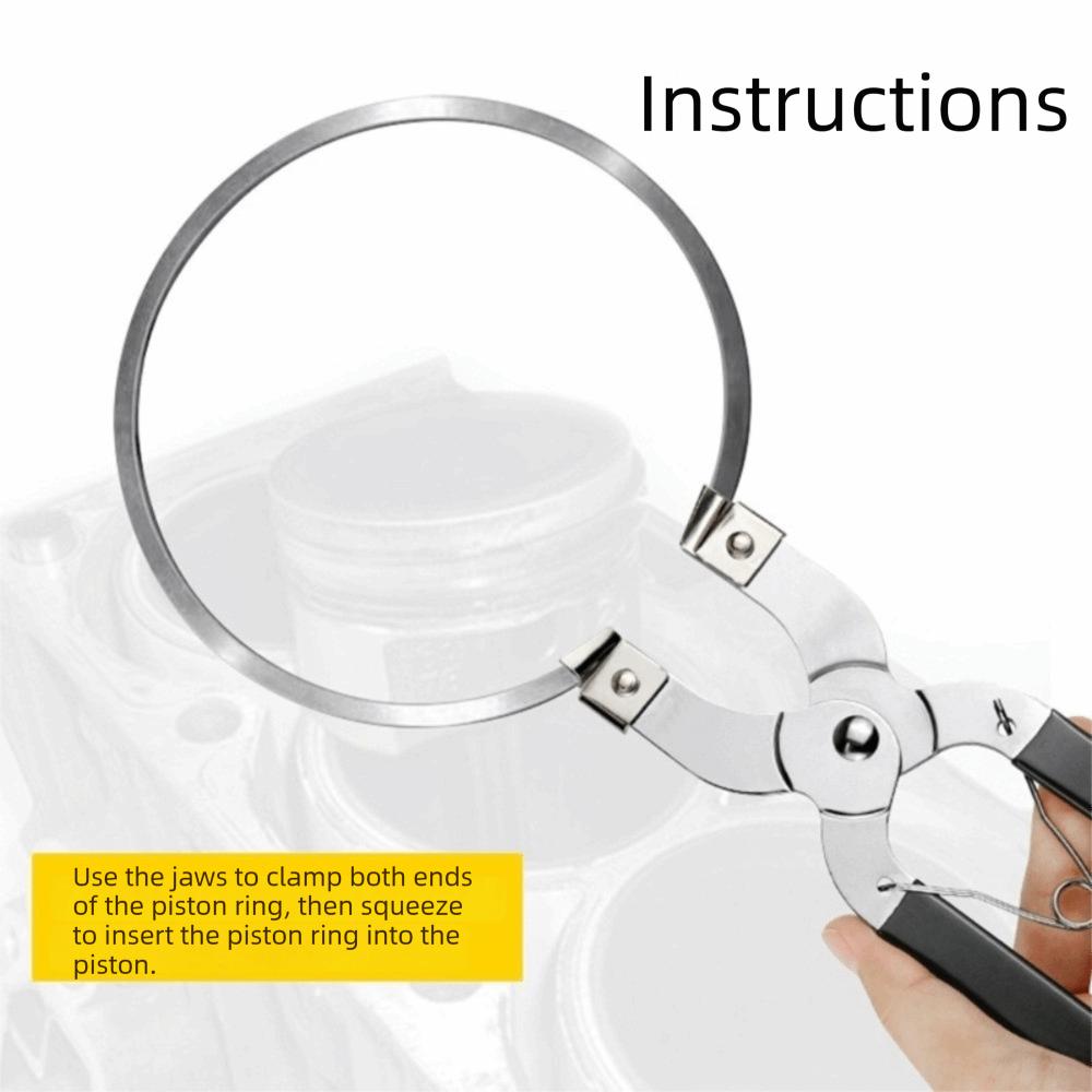 Chrome Vanadium Steel Piston Ring Opening Plier Easy To Use Adjustable Piston Ring Compressor Plier Universal