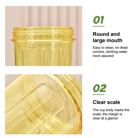 Protein Shaker Bottles with Wire Ball 500ml Leak-Proof Mixer Cup Clear Scale Fitness Mixer Bottle Portable Shaker Cup for Sports Travel