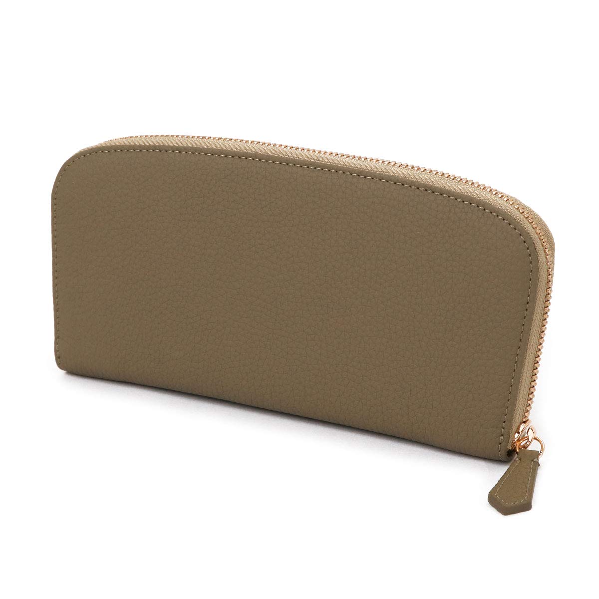 

Довгий гаманець із круглою блискавкою, натуральна шкіра, термоусадочна шкіра Perlinger, теляча блискавка YKK, зроблено в Японії [Asmedel] 14E-7001 (ТАУПЕ)