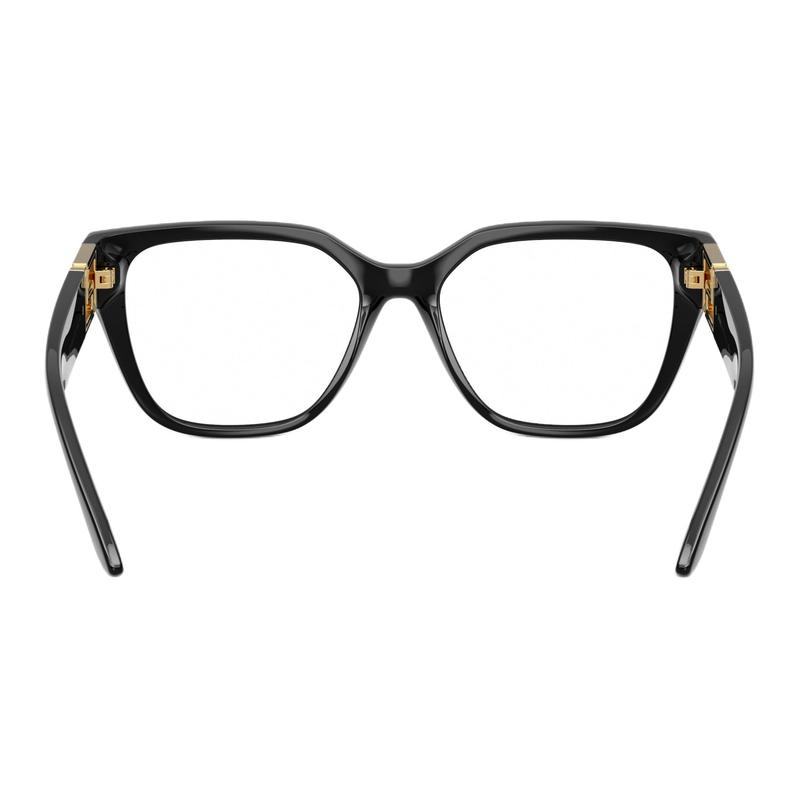 Versace Logo logo hollow design nylon rectangular optical glasses women's black 66014253 VE3387UGB1-Black 54