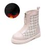 Zipper Children's Short Boots Autumn Children's Shoes Korean Fashion Leather Girls Single Boots British Style