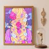 Diamond Painting Kit Princess Flower Hair 5D Diamond Art Home Decor Creative Handmade Gift