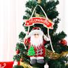 Christmas KT Board Fabric Hand-raising Doll Pendant Santa Claus Scene Layout Alphabet Tree Pendant