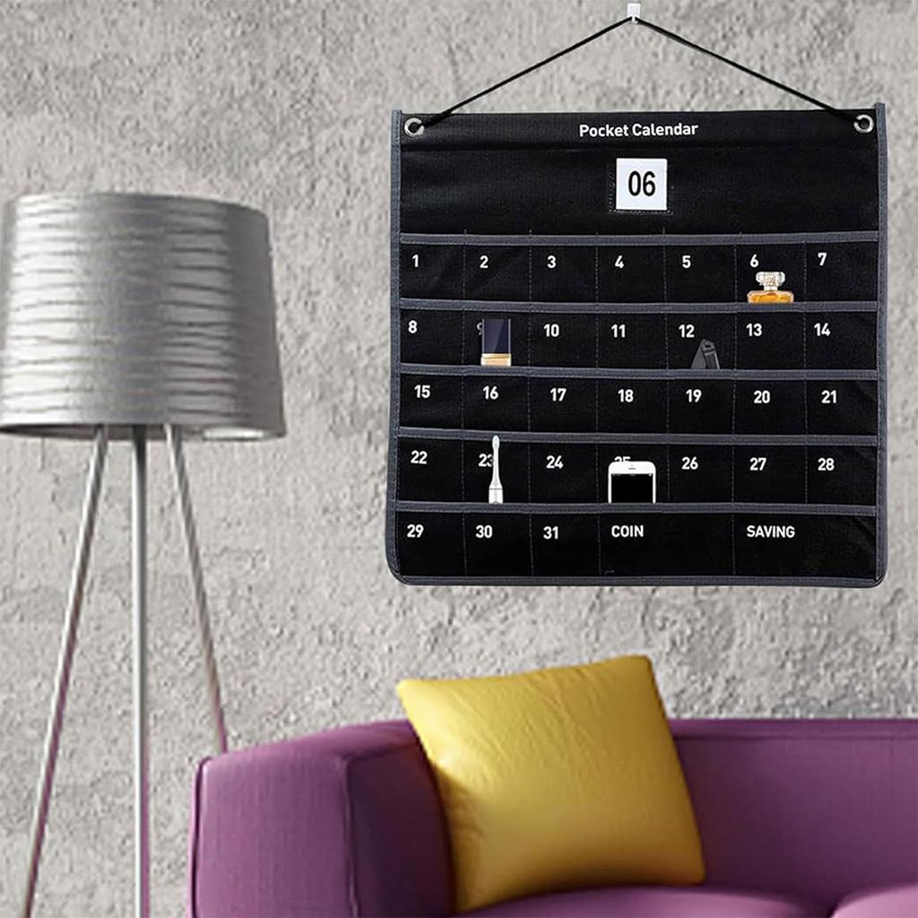 Wall Mounted Calendar Organiser Wall Mounted Fabric Organiser Hanging Fabric Organiser Daily Ins Storage