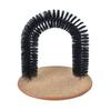 Cat Self-Grooming Toy Arch Grooming Brush with Heavy Scratching Pad Cat Scratcher And Body Massager