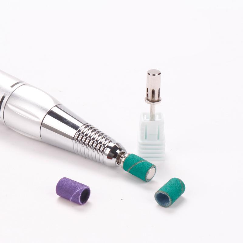 

50 шт. фиолетовый, зеленый шлифовальный колпачок для ногтей, полировка наждачных сверл для ногтей, аксессуары для полировки ногтей, принадлежности для маникюра #80 #120 #180 80# зелёный