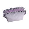 Solid Color Ruffle Makeup Bag Large Capacity Toiletry Organizer Creative Cosmetic Cases  Travel
