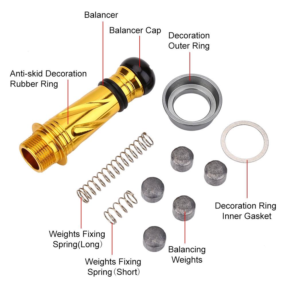 Anti collision Fishing Reel Wheel Balancer Balance Device Fishing Accessory (Gold)