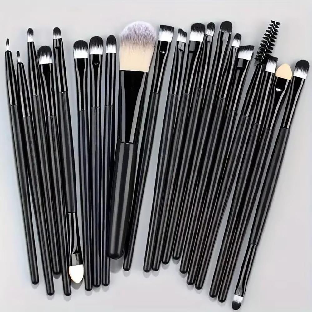 20Pcs/Set Cosmetic Foundation Makeup Brush Set Soft Fluffy Cosmetic Brushes Kit for Cheeks Eye