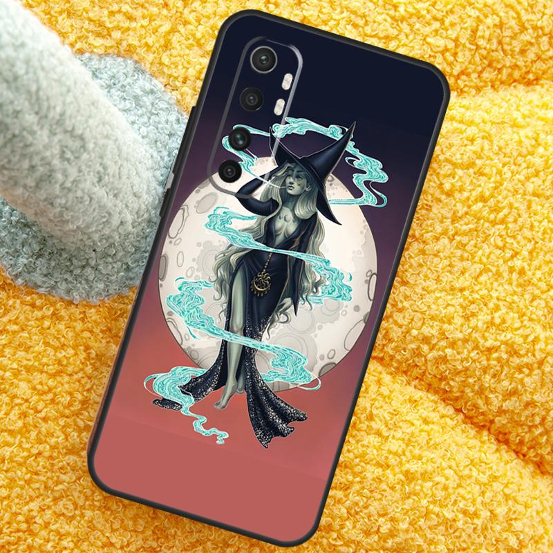 Moon Witch Horror Case For POCO X3 X4 X5 F5 Pro M5s C40 F4 GT F3 Cover For Xiaomi 12T 11T Pro 12 13 Lite 12X
