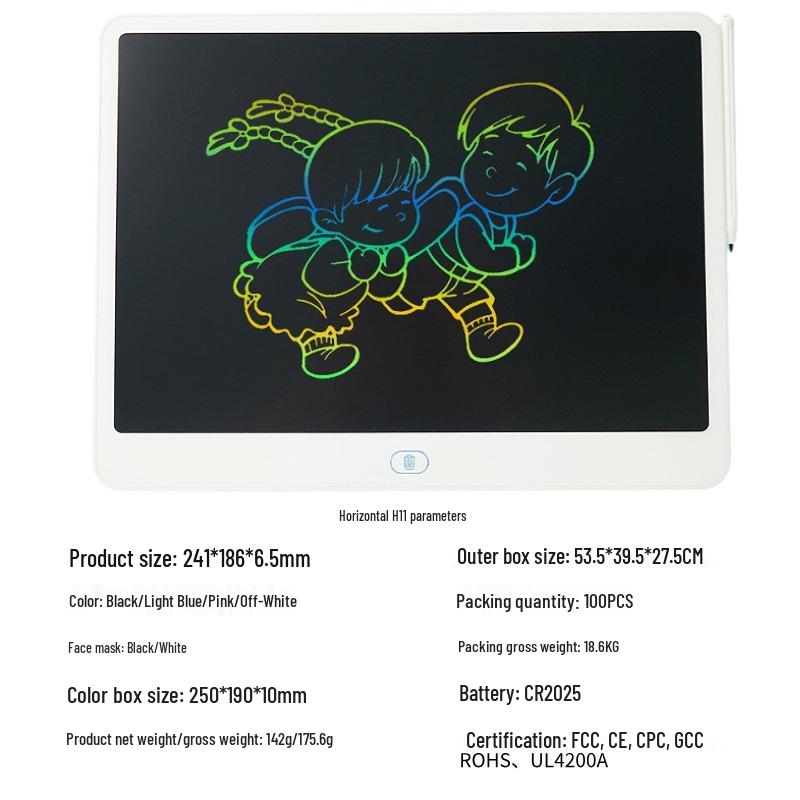 LCD Handwriting Tablet for Kids - Full Size Landscape 8/11/13/16 inches