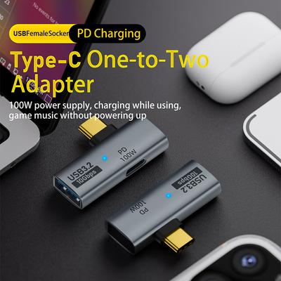Rozbočovač 2-v-1 Type C 3.2 OTG 10 Gbps prenos dát USB C na USB 3.2 adaptér USB C na USB adaptér pre iPhone 15 tablet Macbook