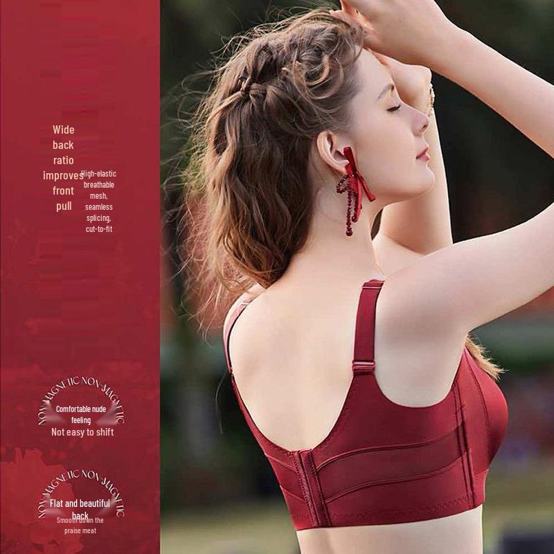 Yuanrou Collection Anti-Hänge-Weich-Bügel-BH - Minimierend, Leichte Stütze für große Brüste