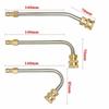 Full metal bent rod, 1/4 quick connect, 90 °/30 °/U-shaped cleaning rod, used for car and air conditioning cleaning