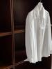 LUXI High-End French Polo Collar Lace Patchwork Women's Shirt - Spring New Arrival Temperament Top