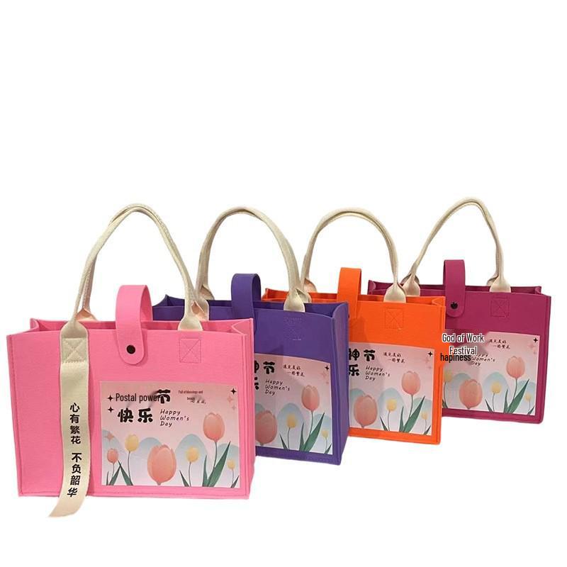 Goddess Festival Felt Bag: Women s Day Gift Tote for Store Anniversary, Perfect for Employees and Customers Felt
