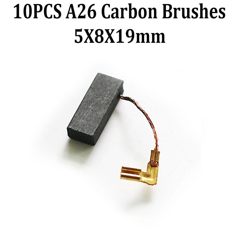 10 Pcs Motor Carbon Brushes For Electric Motor Tool Repair