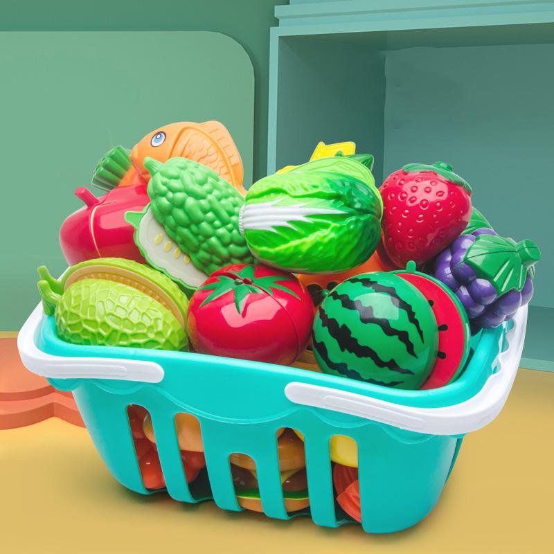 New 17/25/35/68PCS Simulation Children's Kitchen Food Cutting Toy Set Food Cutting Fruit and Vegetable Toys Children's Gifts