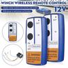 Wireless Electric Winch Remote Control Set with Manual Transmitter for Trucks and ATVs with 100 Foot Range and 12V Motor