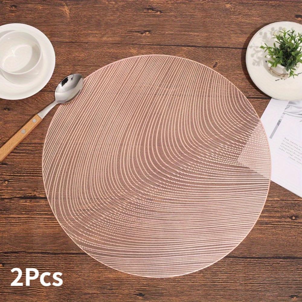 2 st Runda Bordstabletter Kök Matbordsunderlägg Biffunderlägg Värmeisolerande Skydd Restaurang Heminredning