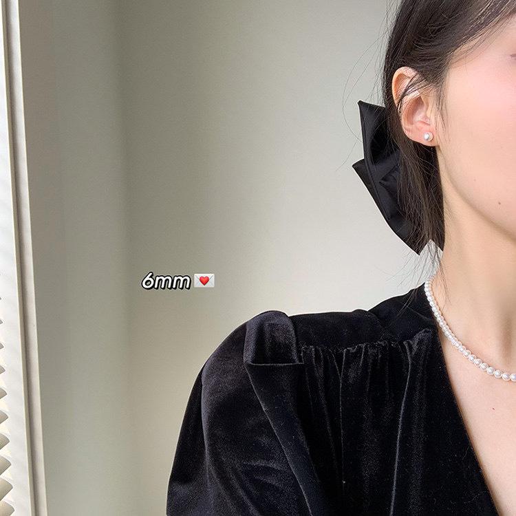 Feverins pearl stud earrings women s year new trendy earrings women s earrings temperament Korean high-end sense