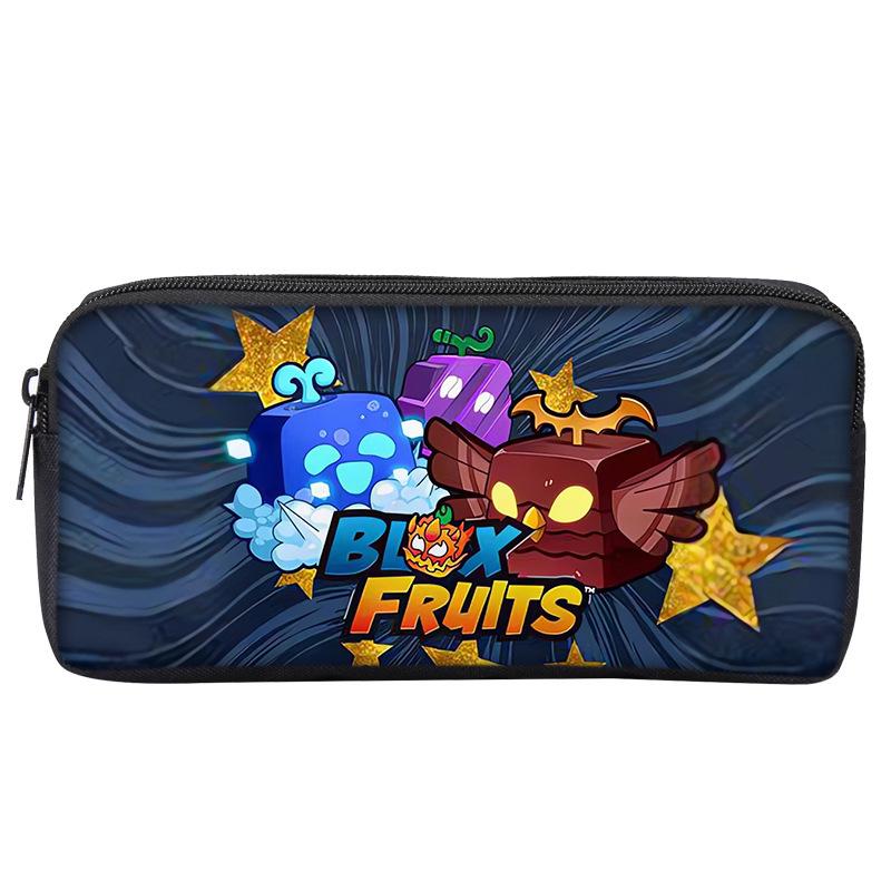 2024 Stylish Blox Fruits Pencil Case for Kids and Students Single Layer Pencil Case