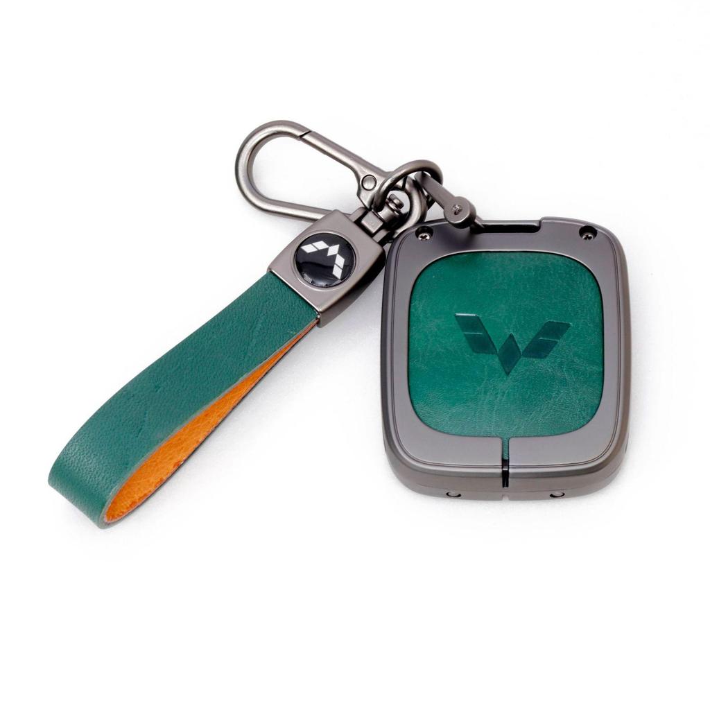 Wuling Hongguang Mini Leather Key Case – Genuine Leather Key Protection with Metal Buckle
