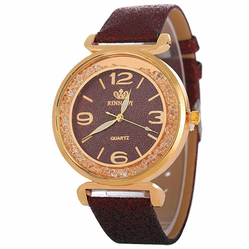 Montre Femme Bracelet Cuir PU Montre-Bracelet Montres à Quartz Montre Dame Élégante Cadeau Reloj Mujer Relojes De Mujer