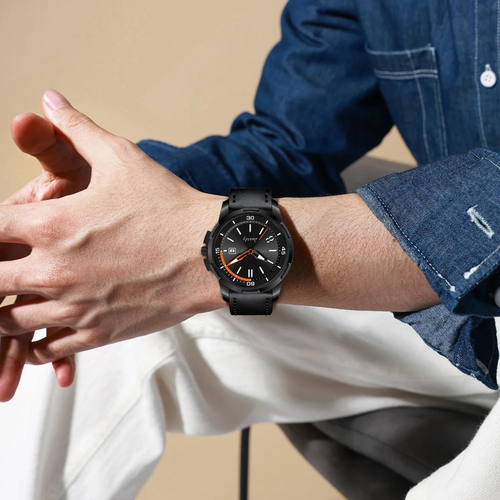 Military Leather Watch Dial Quartz Movement Business Casual Outdoor Sports Wristwatch
