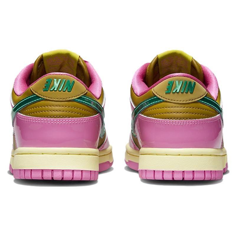 Parris Goebel X Nike  Dunk Low Playful Pink Women Sneakers Multi-Color Bronzine Clear-Jade FN2721-600