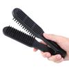 Double Brush Comb,Hair Straightening Brush Double Sided Hair Straightening Comb Heat Resistant Hair Straightening Brush With Handle