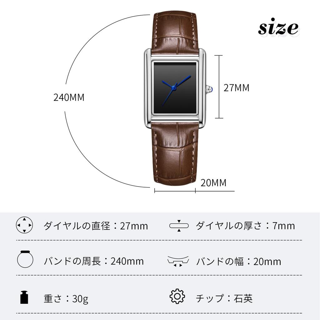 RORIOS Pánské a dámské hodinky, Populární pánské lehké quartzové analogové čtvercové náramkové hodinky s římskými číslicemi a koženým řemínkem, Jednoduché a stylové, Ideální pro volný čas,