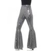 Womens/Ladies 70s Disco Iridescent Flared Trousers