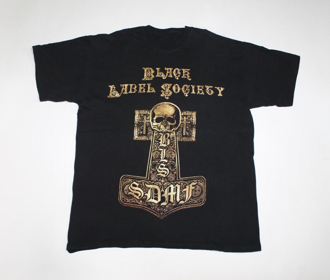 Y2K Black Label Society Shirt BLS SDMF Heavy Metal Band Men Tee Medium M