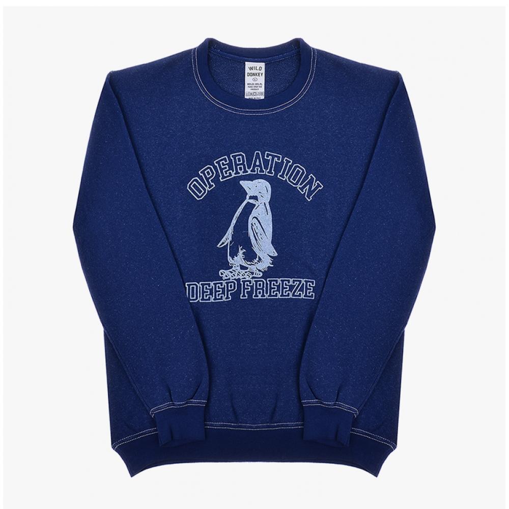 Wildes Esel Unisex Sweatshirt Fg Freezegefärbt Marineblau