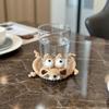 Sottobicchiere a forma di scoiattolo all'uncinetto, Sottobicchieri divertenti a forma di scoiattolo, Tappetini per tazze animali carini fatti a mano, Tappetino decorativo per tazze da bevande, Regalo per amanti degli animali